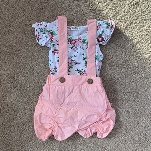 🛑SOLD🛑Floral Onesie Romper Outfit